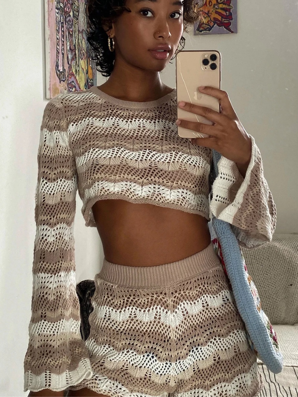 Leah Knit Beige Set